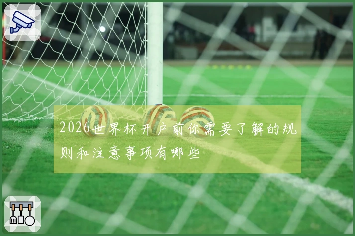 2026世界杯开户前你需要了解的规则和注意事项有哪些
